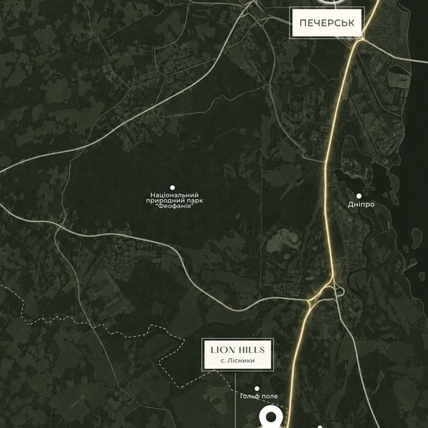 Карта: Lion Hills у Лісниках